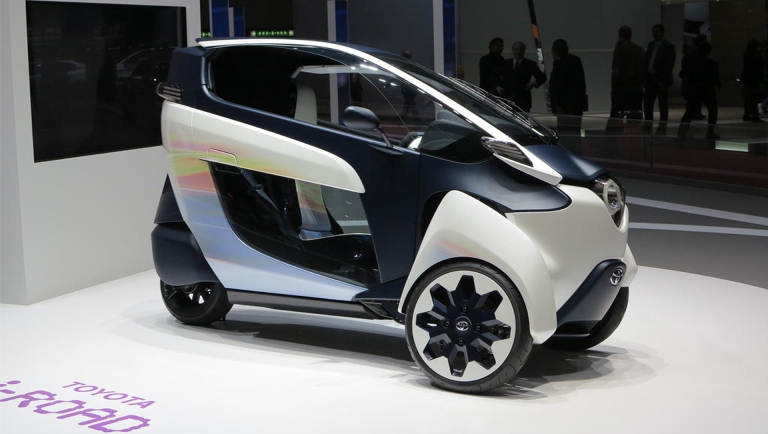 электромобиль i-Road, Toyota i-Road, электромобиль Toyota, Toyota i-road, концепт кар Toyota, концепт кар Toyota i-Road