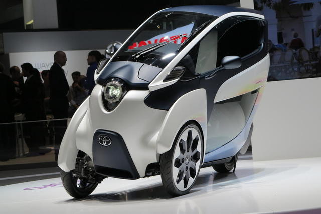 электромобиль i-Road, Toyota i-Road, электромобиль Toyota, Toyota i-road, концепт кар Toyota, концепт кар Toyota i-Road