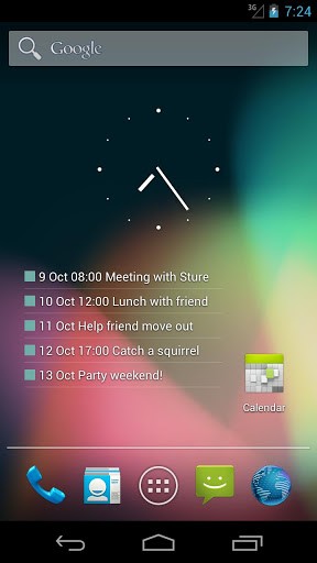 виджет календарь, виджет календарь для андроид, виджет календарь для android, GO Calendar, Transparent Calendar, Event Flow