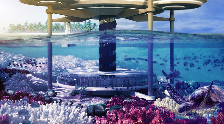 подводный отель в дубае, отель в дубае под водой, отель под водой